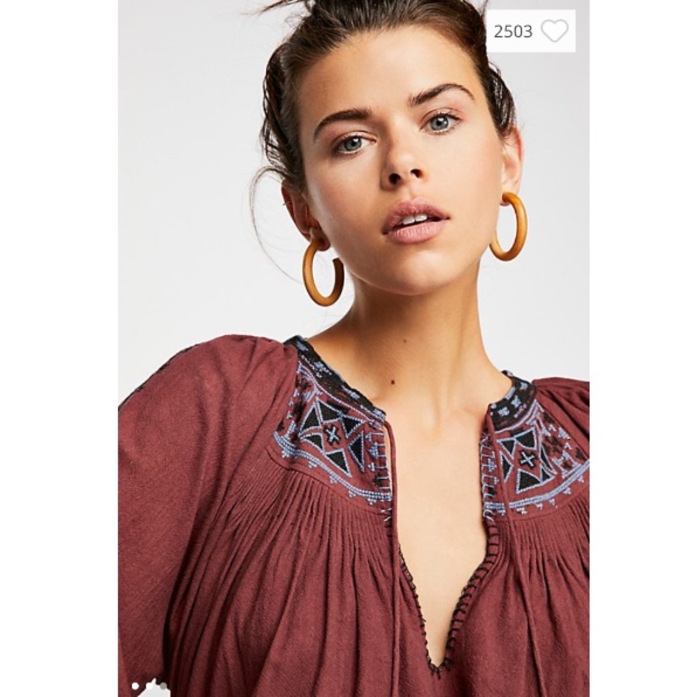 Free People Redwood Embroidered Shorts Set - Picture 3 of 3